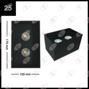 قاب دارک‌لایت دو شعله کد 25 - IRHS