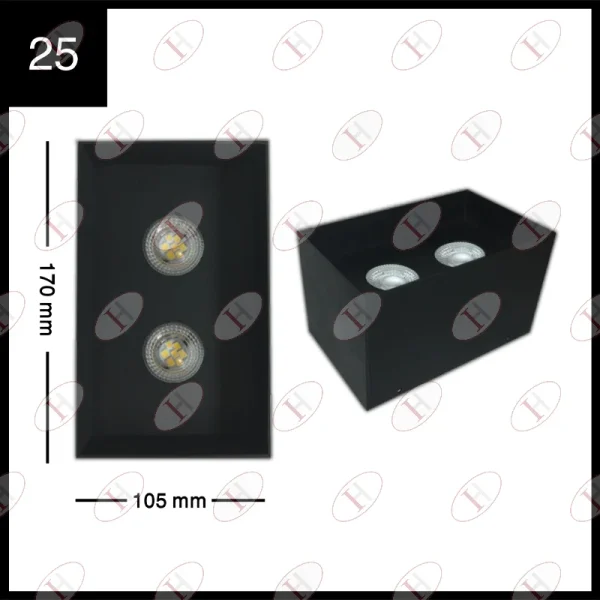 قاب دارک‌لایت دو شعله کد 25 - IRHS
