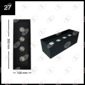 دارک‌لایت فریم چهار شعله کد 27 - ایران هیت سینک