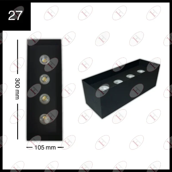 دارک‌لایت فریم چهار شعله کد 27 - ایران هیت سینک