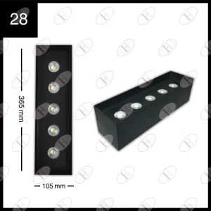 دارک‌لایت فریم پنج شعله کد 28 مجموعه ایران‌هیت‌سینک