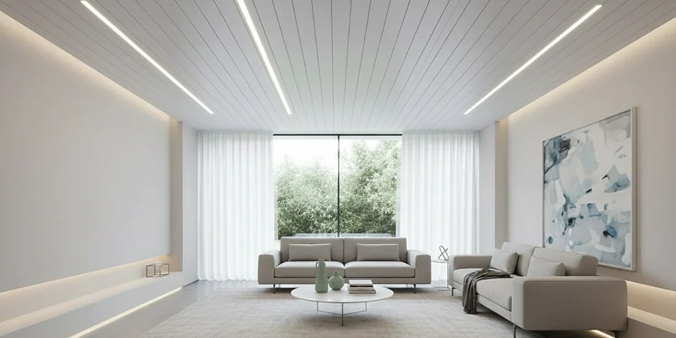 اجرای لاین نوری در رابیتس در فضای مسکونی