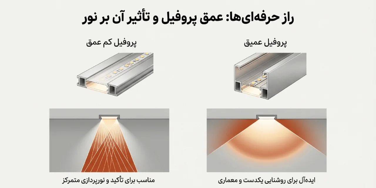 نکته اول اجرای لاین نوری کناف