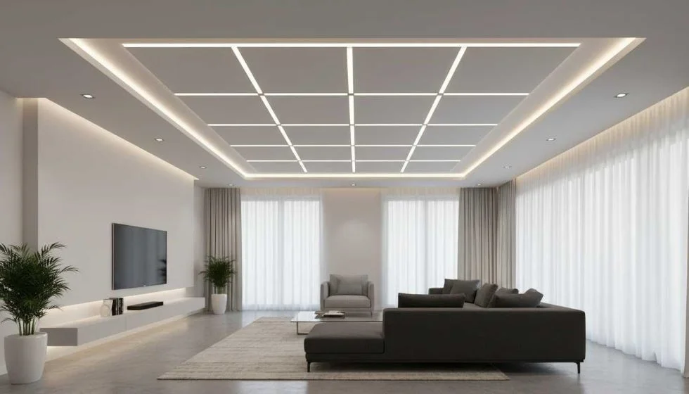 طرح لاین نوری کناف به صورت شبکه ای