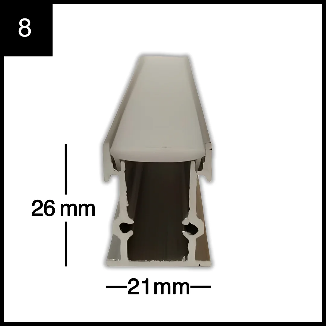 پروفیل چراغ خطی دفنی کد 8