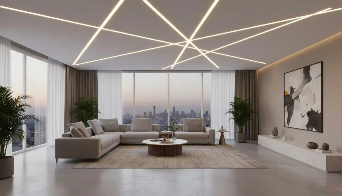 نمونه طرح لاین نوری مورب